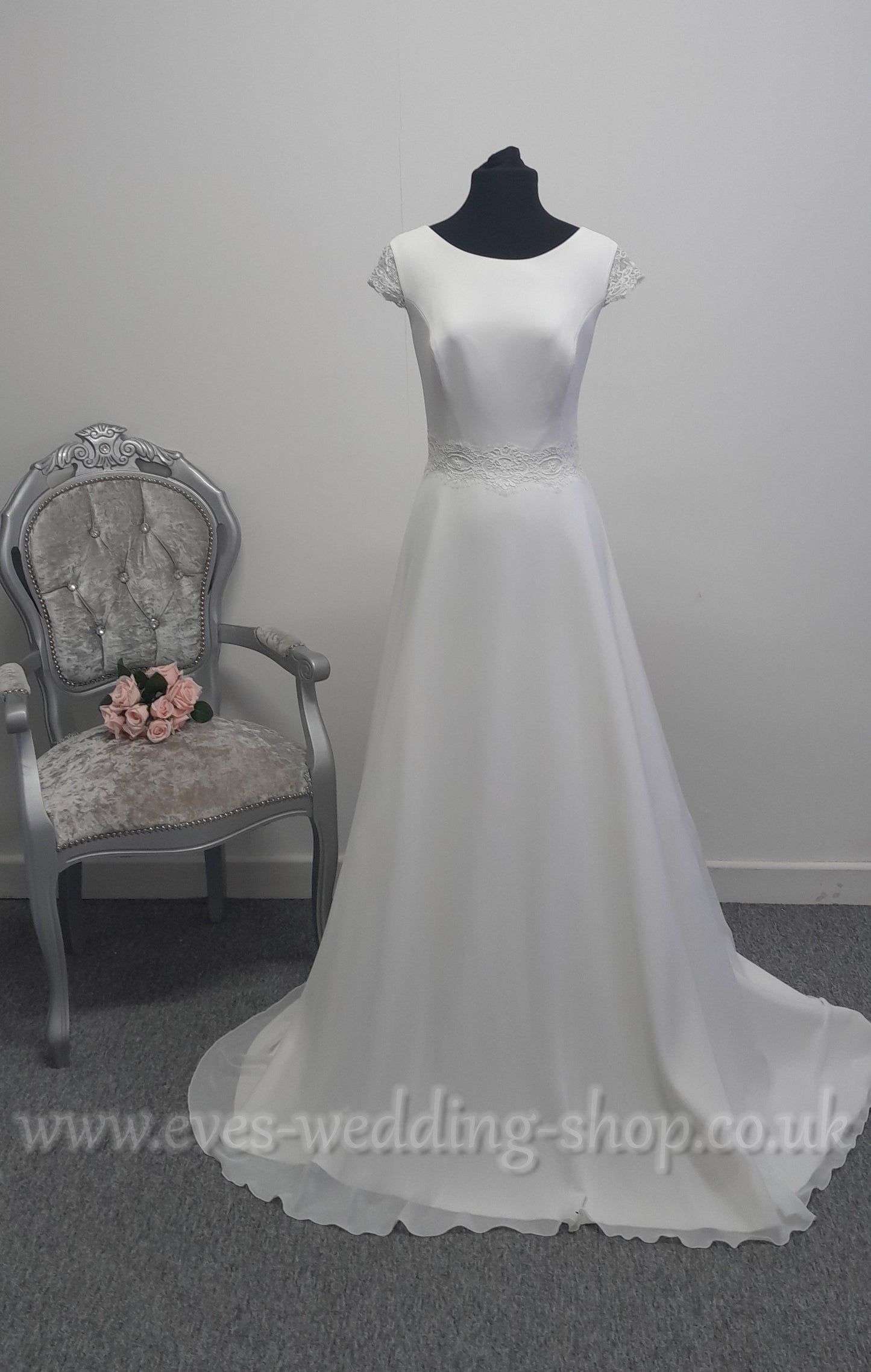 Bianco Evento ''Letizia'' wedding dress EU 42 - UK 14