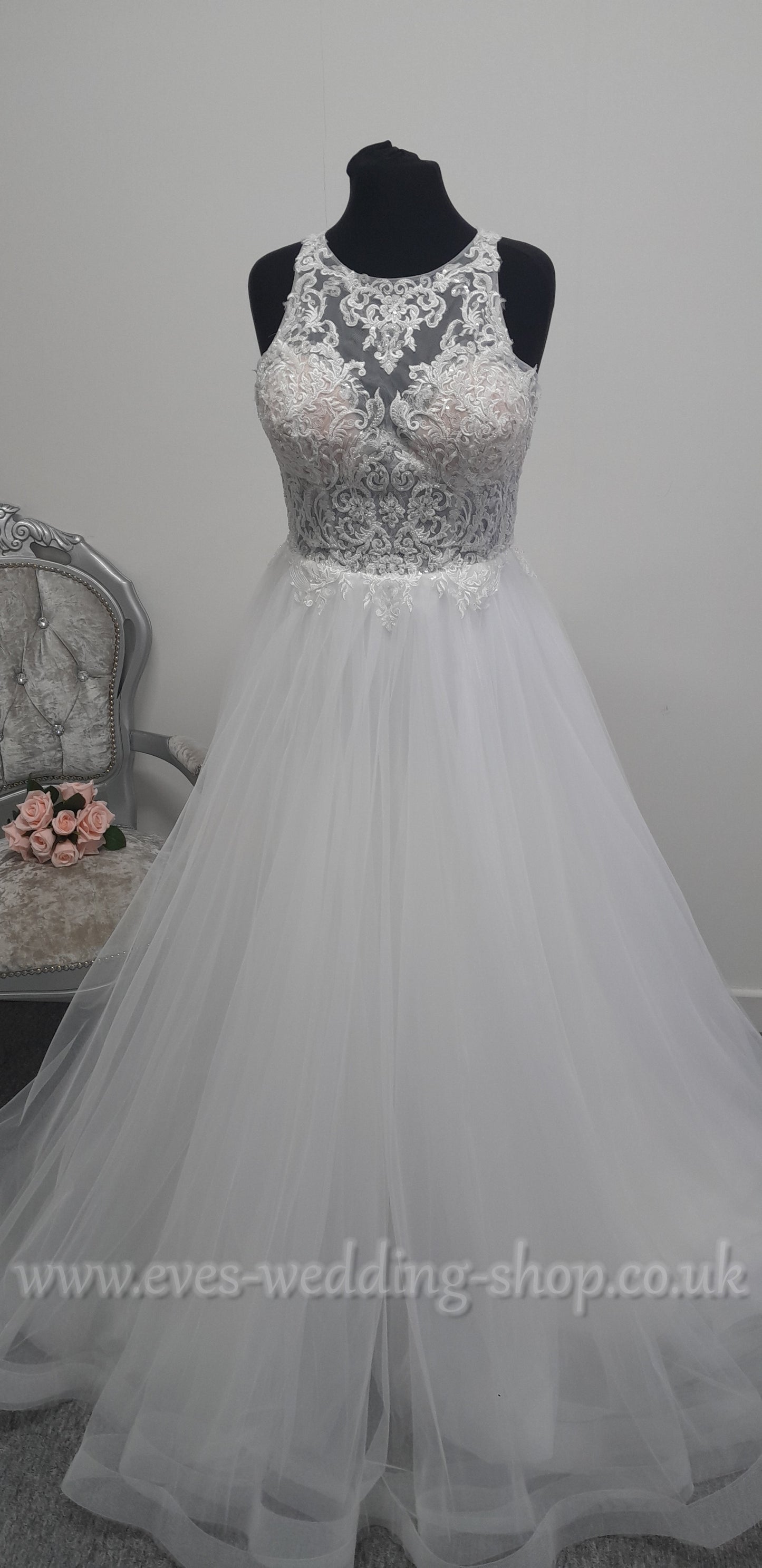 Eternity bride D5846 ivory wedding dress UK 14