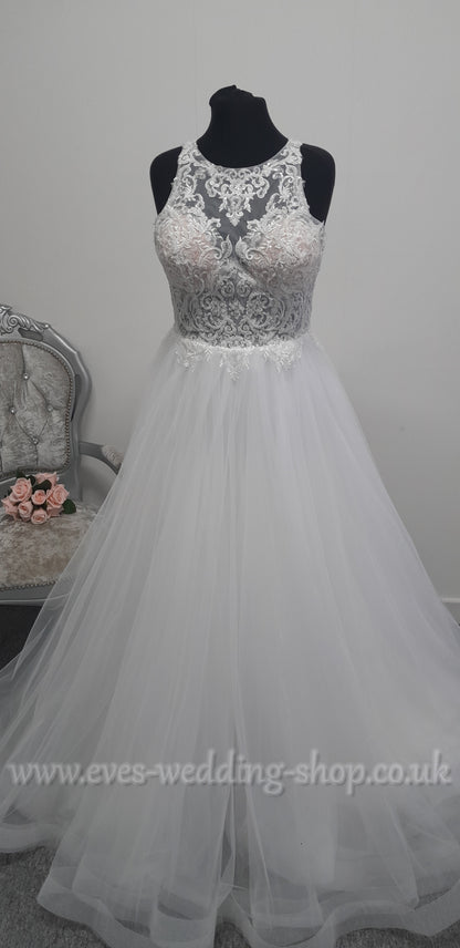 Eternity bride D5846 ivory wedding dress UK 14