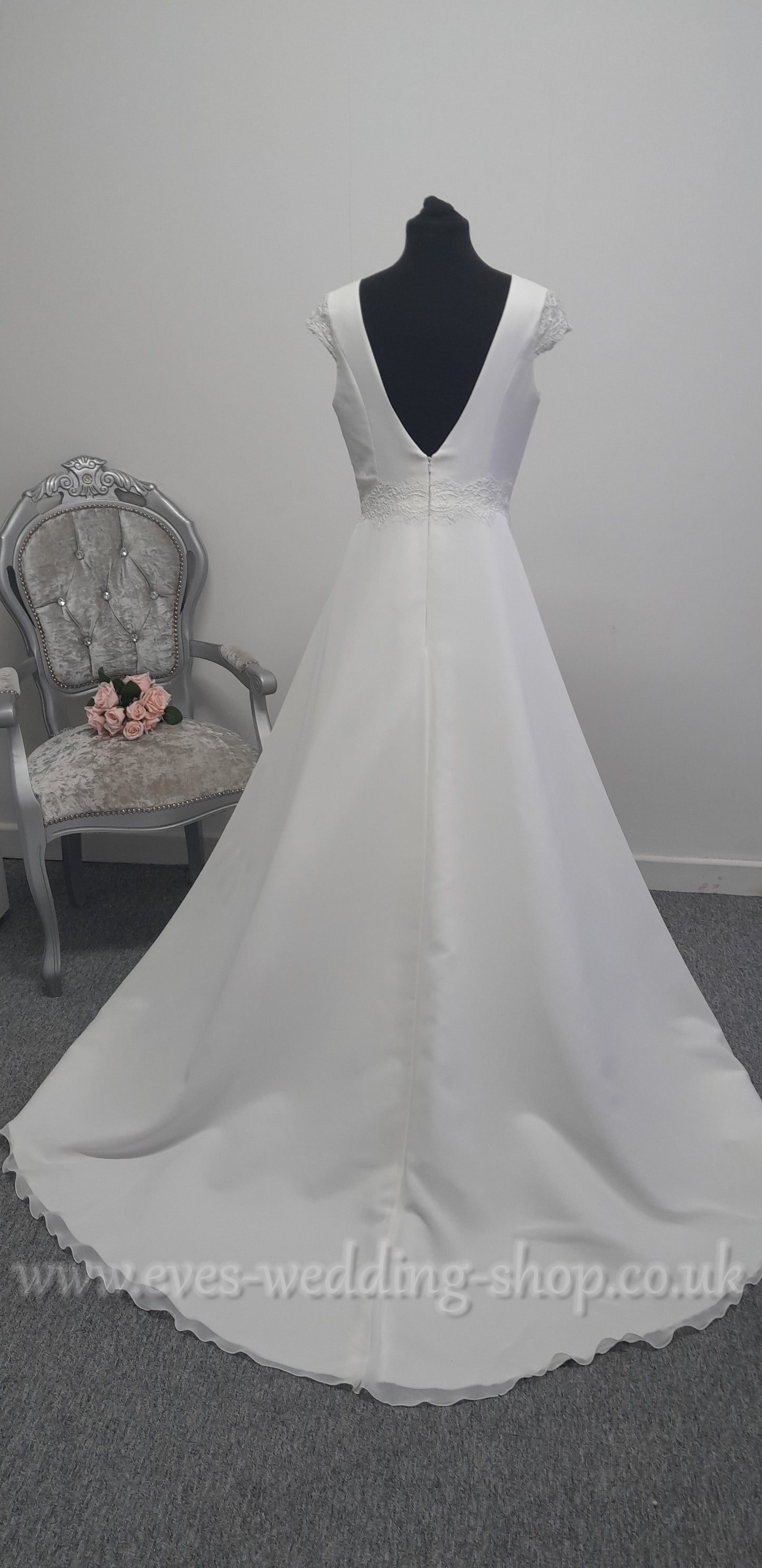 Bianco Evento ''Letizia'' wedding dress EU 42 - UK 14