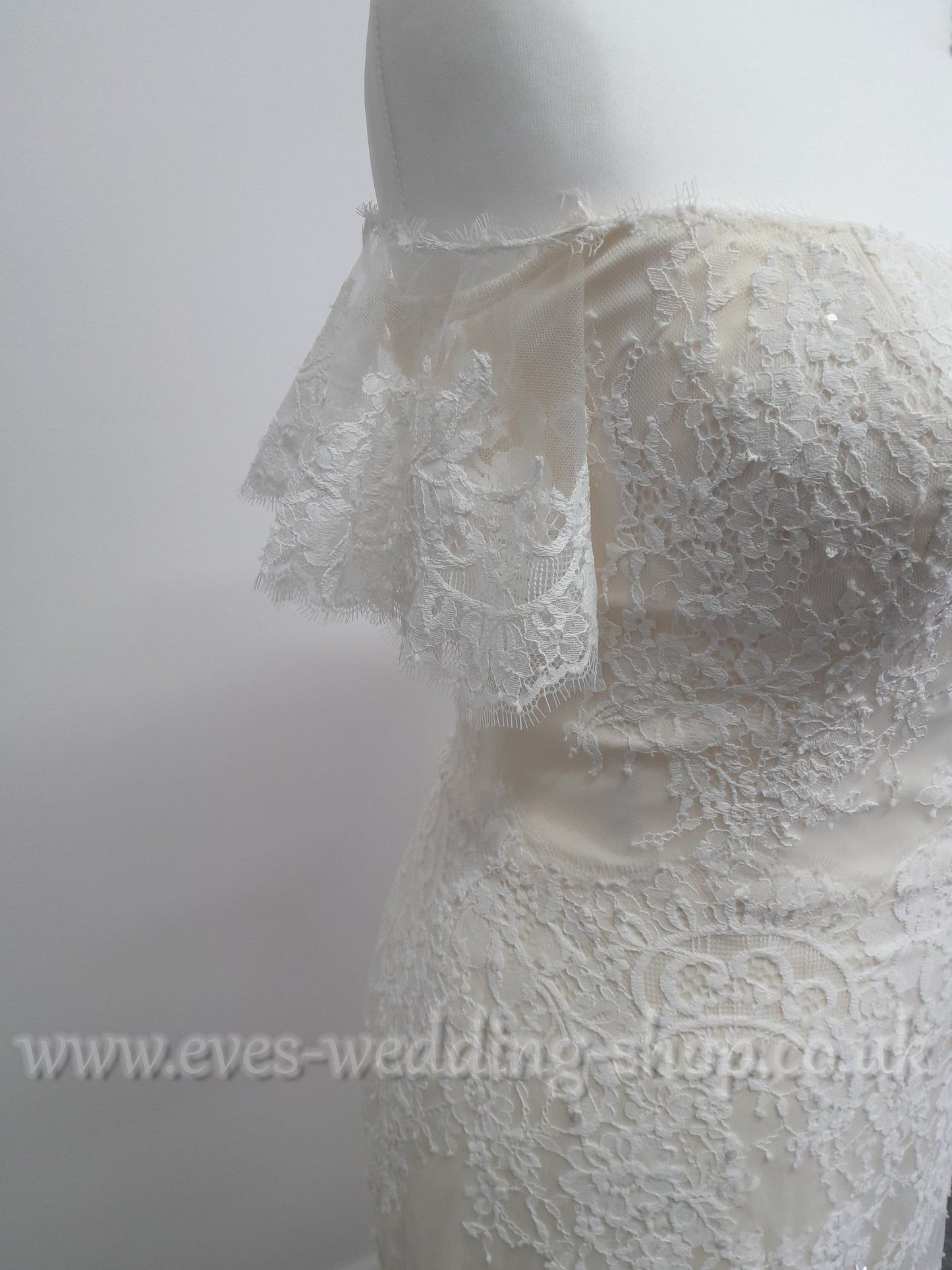 RRP £1538  WTOO ''Lamar'' wedding dress ivory/warm ivory wedding dress UK 12