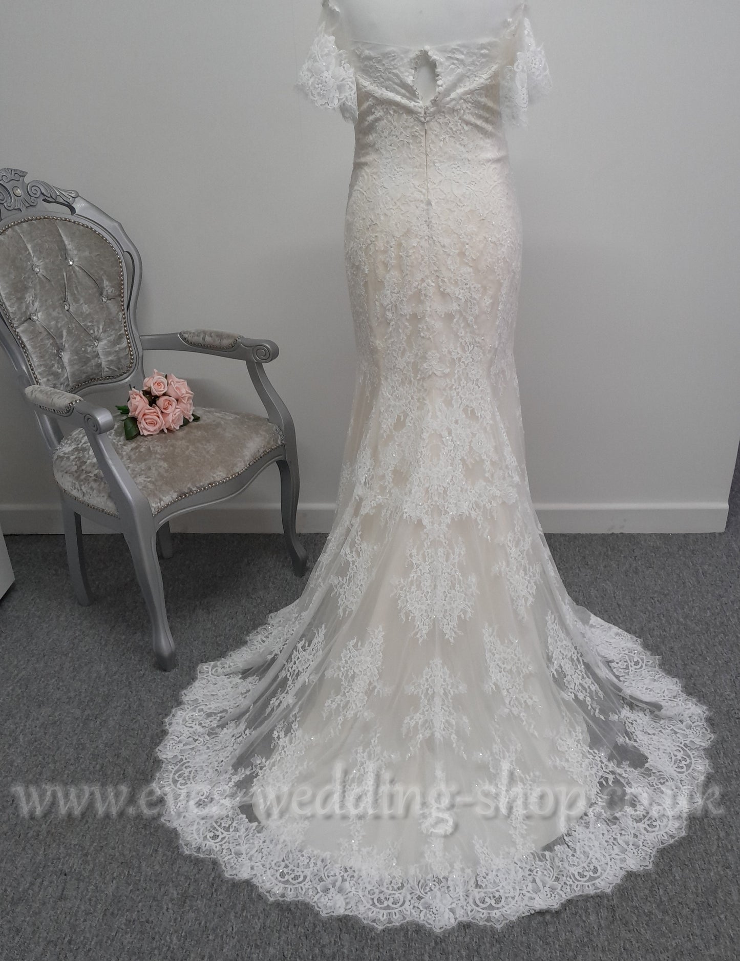 RRP £1538  WTOO ''Lamar'' wedding dress ivory/warm ivory wedding dress UK 12