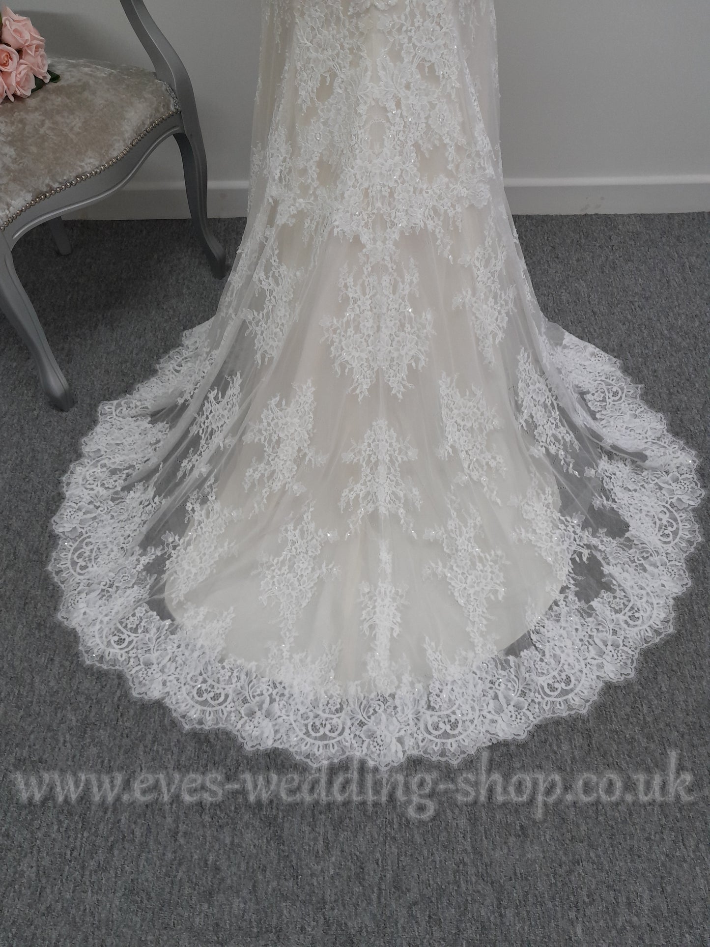 RRP £1538  WTOO ''Lamar'' wedding dress ivory/warm ivory wedding dress UK 12