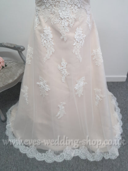 Ladybird 421054 ivory nude wedding dress UK 18