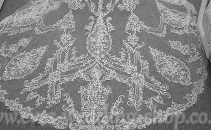 Oleg Cassini ivory / champagne colour wedding dress US 24, UK 26