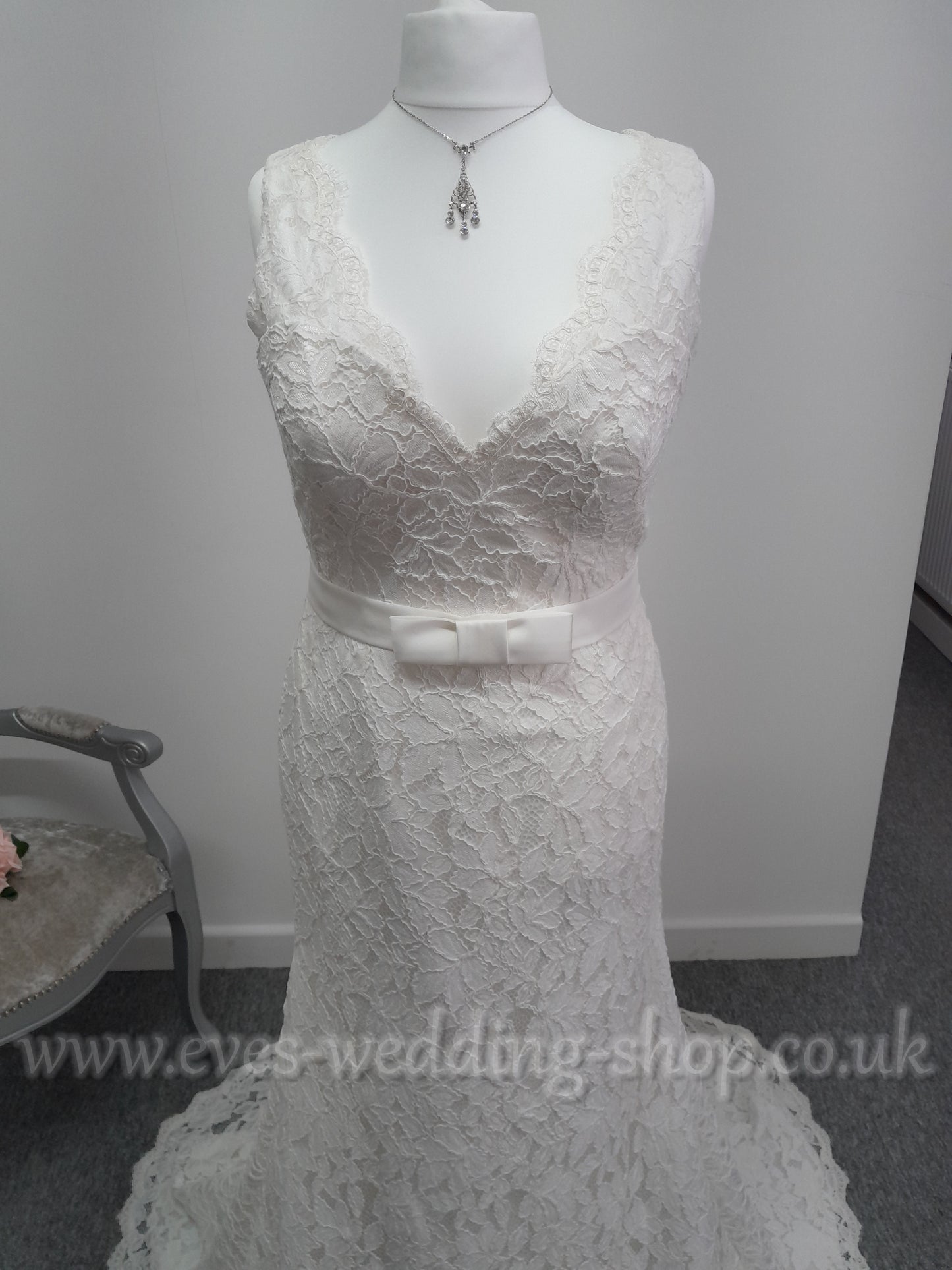 Millie May MG006 ivory lace wedding dress UK18
