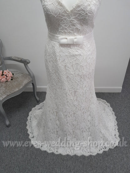 Millie May MG006 ivory lace wedding dress UK18