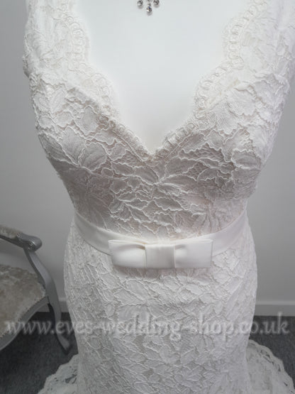 Millie May MG006 ivory lace wedding dress UK18