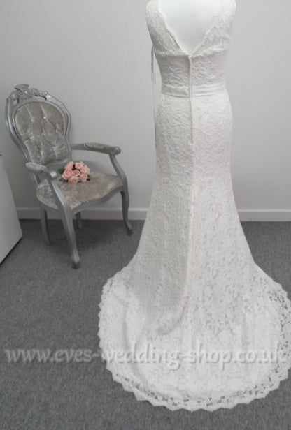 Millie May MG006 ivory lace wedding dress UK18