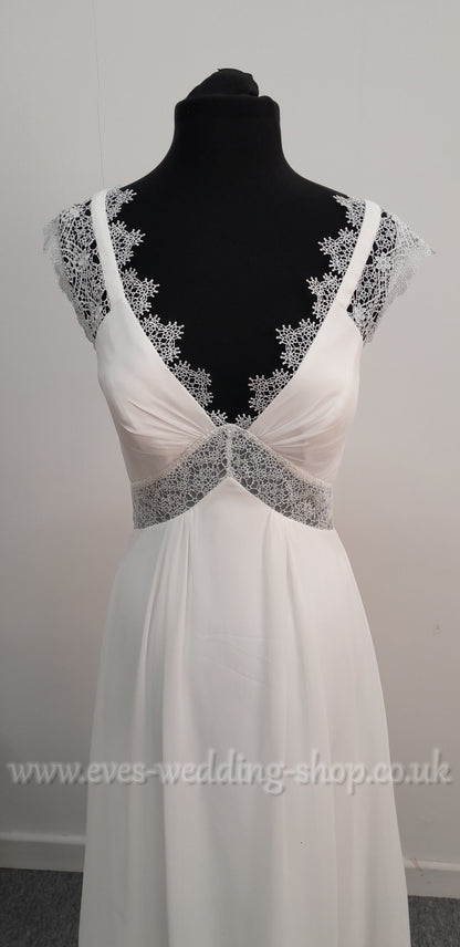 Kelsey Rose ivory wedding dress UK 8