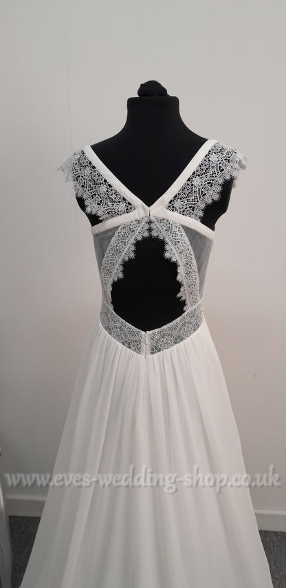 Kelsey Rose ivory wedding dress UK 8