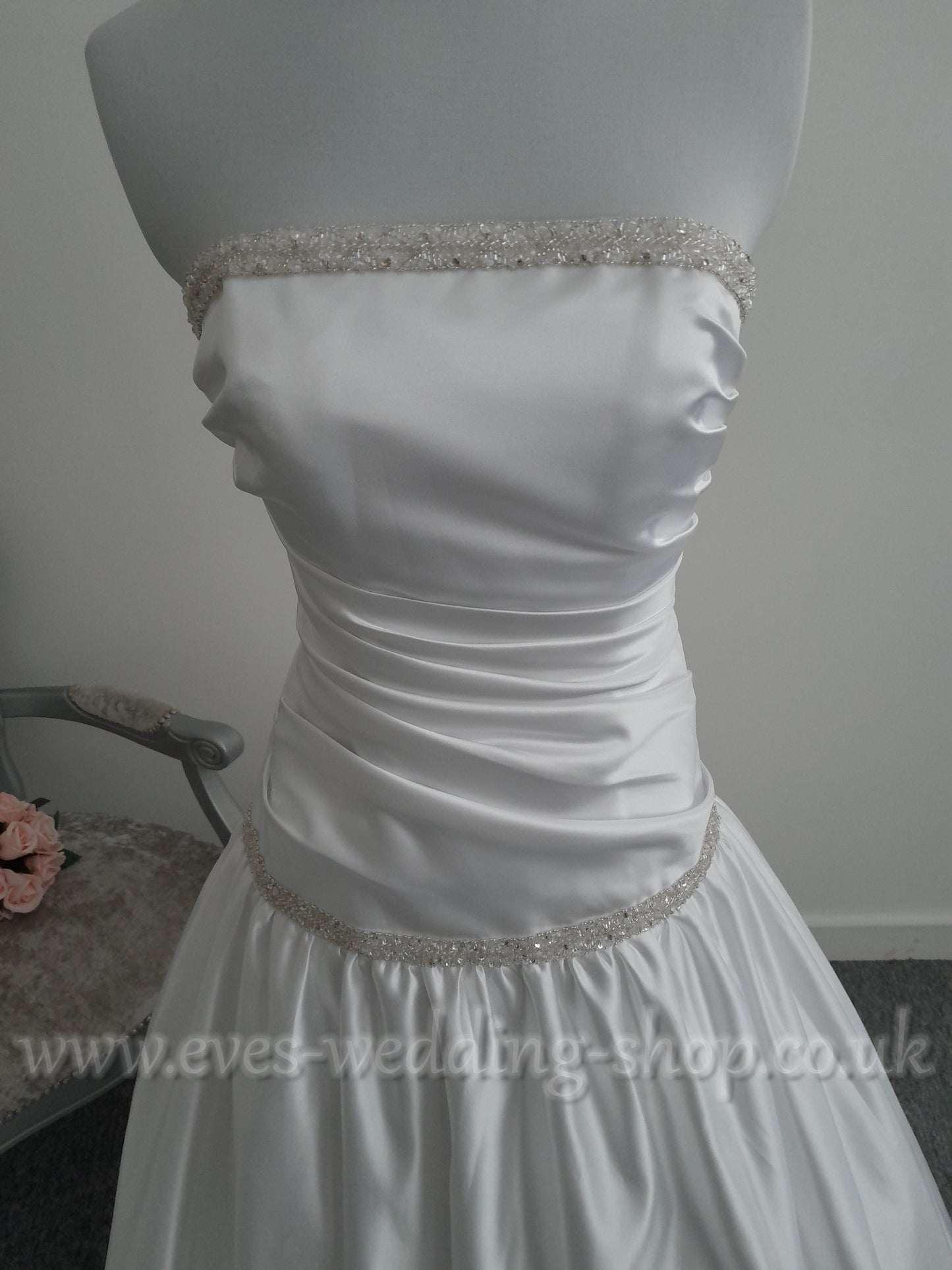 Dere Kiang white wedding dress UK 8