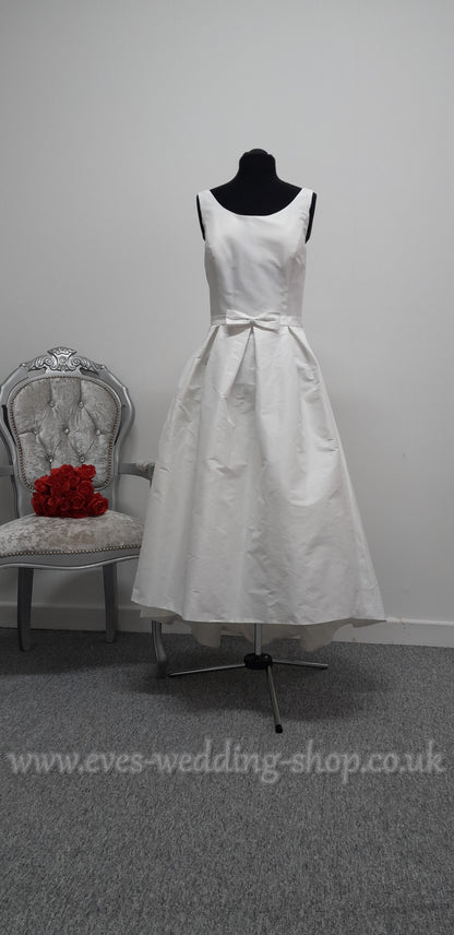 Rita Mae 1039 ivory high/low wedding dress UK 16