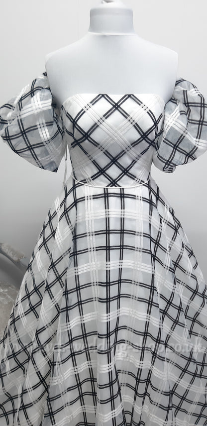 WTOO Rosalind style 11106 Caledonia plaid  wedding dress US 2, UK 4 with pockets
