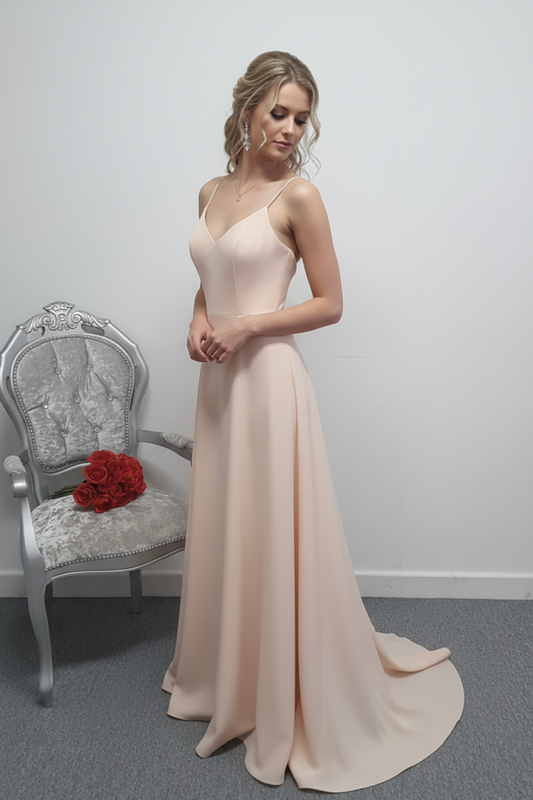 Charlotte Bridal mocha A line wedding dress UK 8