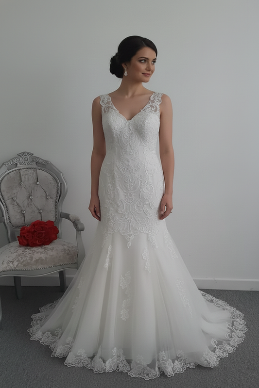 Romantica ivory wedding dress UK8