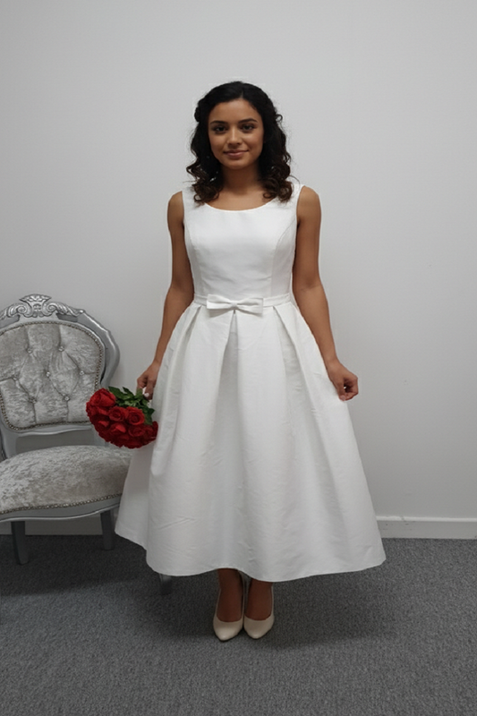 Rita Mae 1039 ivory high/low wedding dress UK 16