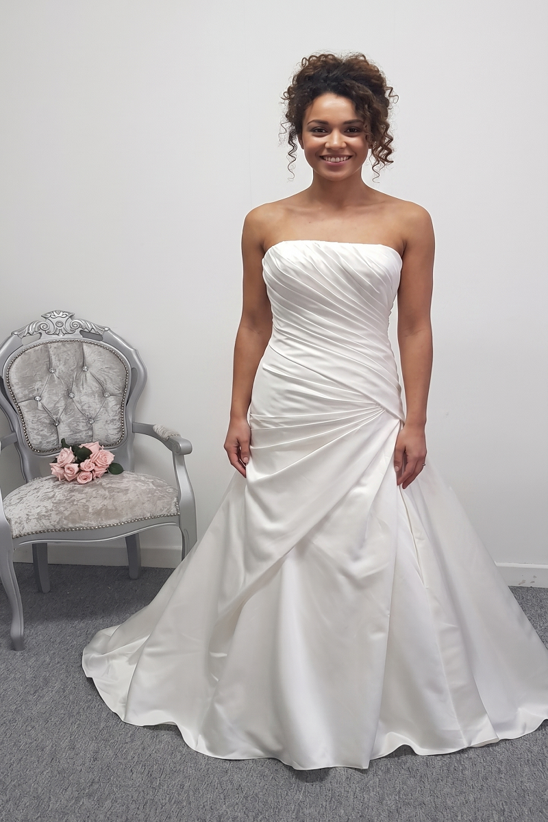 Anna Lizh satin wedding dress UK 14