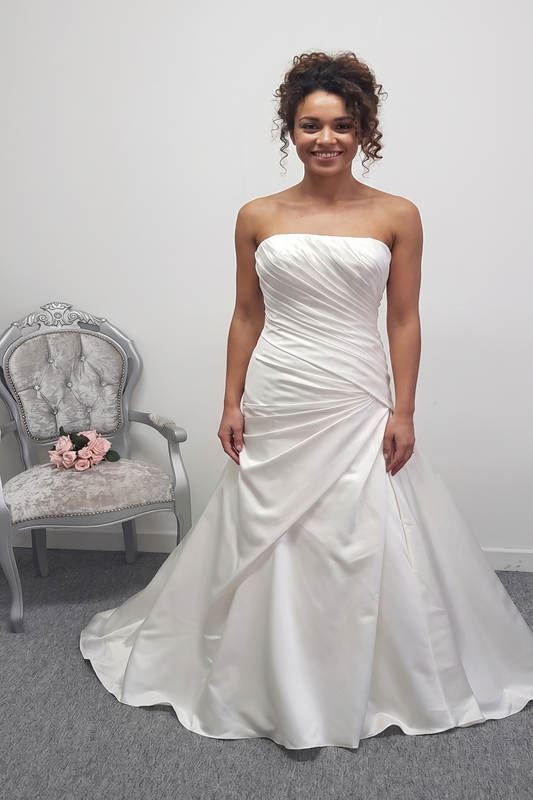 Anna Lizh satin wedding dress UK 14