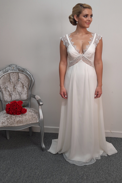 Kelsey Rose ivory wedding dress UK 8