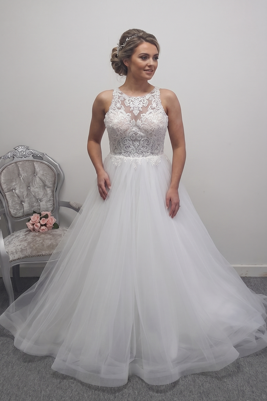 Eternity bride D5846 ivory wedding dress UK 14