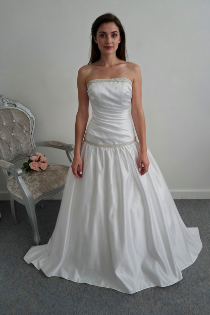 Dere Kiang white wedding dress UK 8