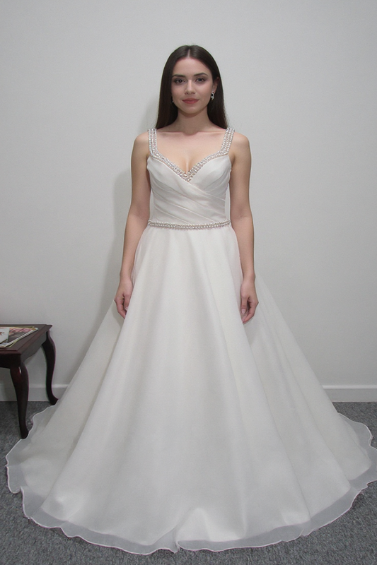 Ronald Joyce Tiffany ivory wedding dress with hidden pockets Uk 10