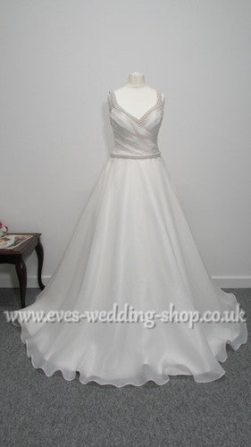 Ronald Joyce Tiffany ivory wedding dress with hidden pockets Uk 10