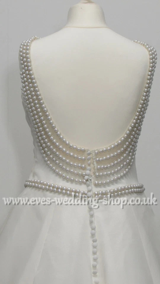 Ronald Joyce Tiffany ivory wedding dress with hidden pockets Uk 10