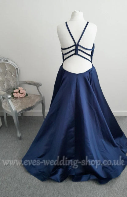Alyce paris 60417 navy prom dress UK 16
